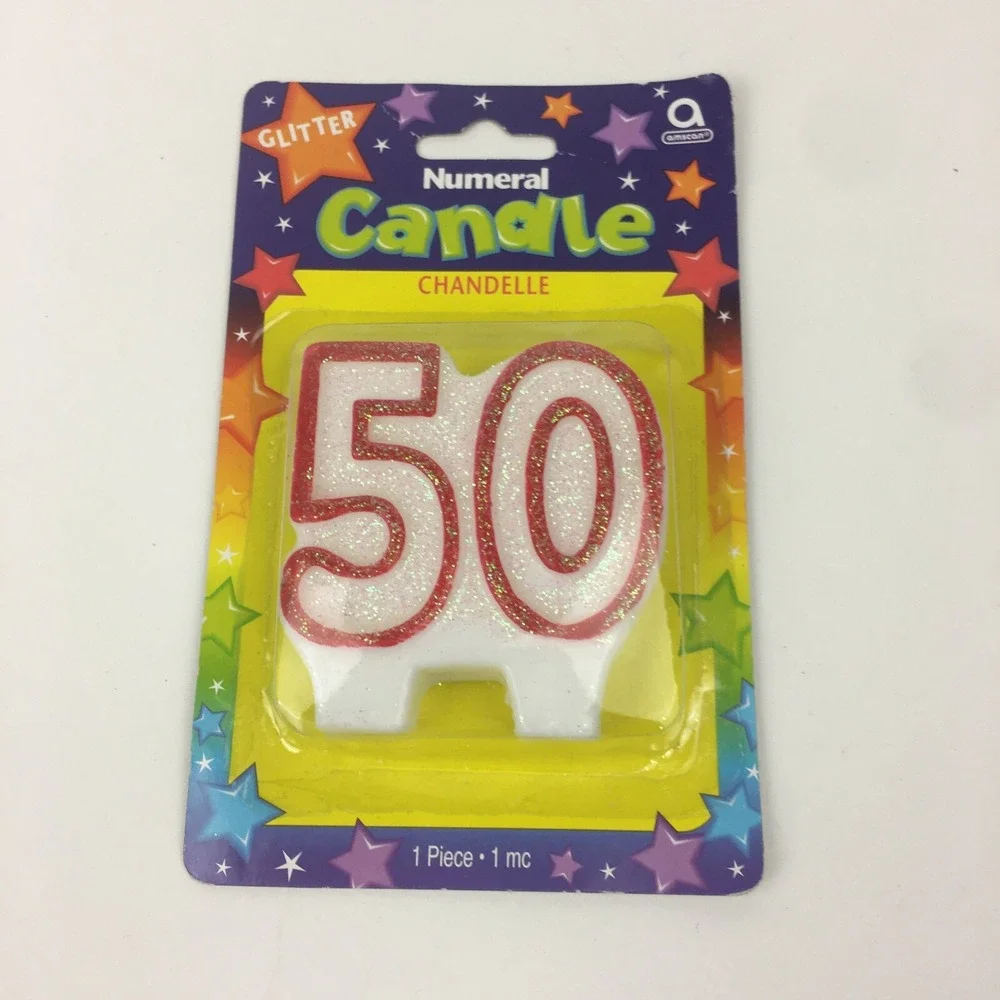 50th Birthday Confetti Candles Napkins Plates Party Black Silver‎ Colorful READ